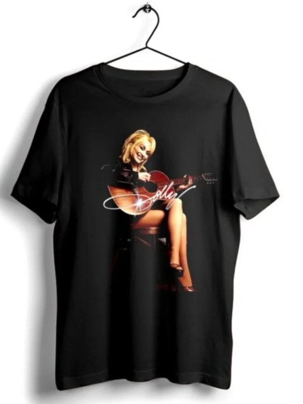 Dolly Parton Play Guitar T-Shirt Country Legend Music Graphic Fan Gift Tee
